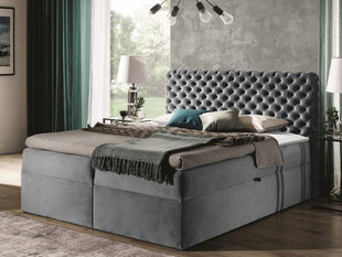 Континентальная кровать CHESTERFIELD 180x200 + наматрасник цена и информация | Кровати | pigu.lt