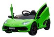 Elektrinis sportinis automobilis Lamborghini Aventador, žalias kaina ir informacija | Elektromobiliai vaikams | pigu.lt