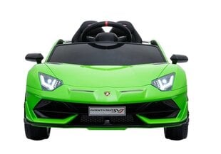 Электрический спортивный автомобиль Lamborghini Aventador, зеленый цена и информация | Электромобили для детей | pigu.lt
