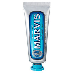 Jūros gaivos skonio dantų pasta Marvis Aquatic Mint, 25ml kaina ir informacija | Dantų šepetėliai, pastos | pigu.lt