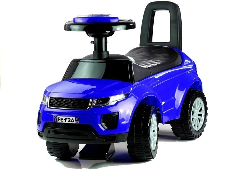 Mašina - paspirtukas su šviesa Lean Toys 613W, mėlyna kaina | pigu.lt