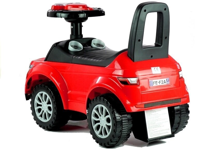 Mašina - paspirtukas su šviesa Lean Toys 613W, raudona kaina ir informacija | Žaislai kūdikiams | pigu.lt