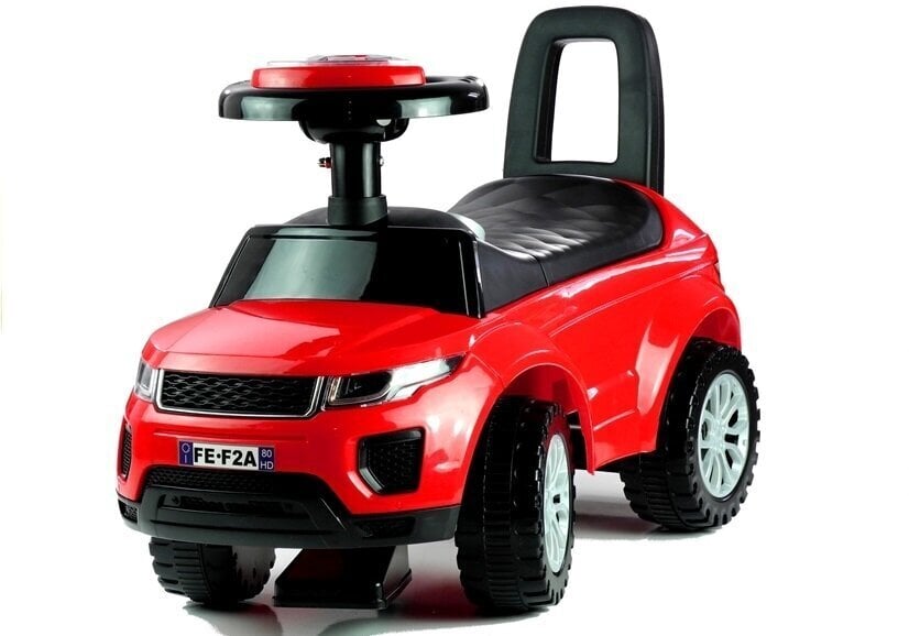 Mašina - paspirtukas su šviesa Lean Toys 613W, raudona kaina ir informacija | Žaislai kūdikiams | pigu.lt