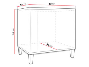 Прикроватная тумбочка Marco цена и информация | Прикроватные тумбочки | pigu.lt
