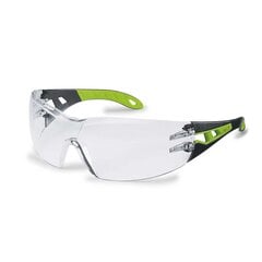 Apsauginiai akiniai Uvex Pheos, skaidrus lęšis, juodas/žalias kaina ir informacija | Galvos apsauga | pigu.lt