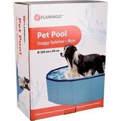FLAMINGO бассейн для собак Ø120X30 см синий цена и информация | Средства по уходу за животными | pigu.lt