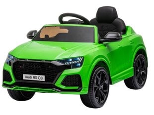 Электрический внедорожник Audi RS Q8, зеленый цена и информация | Электромобили для детей | pigu.lt