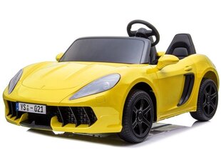 Didelis vaikiškas elektrinis sportinis automobilis YSA021A, geltonas kaina ir informacija | Elektromobiliai vaikams | pigu.lt