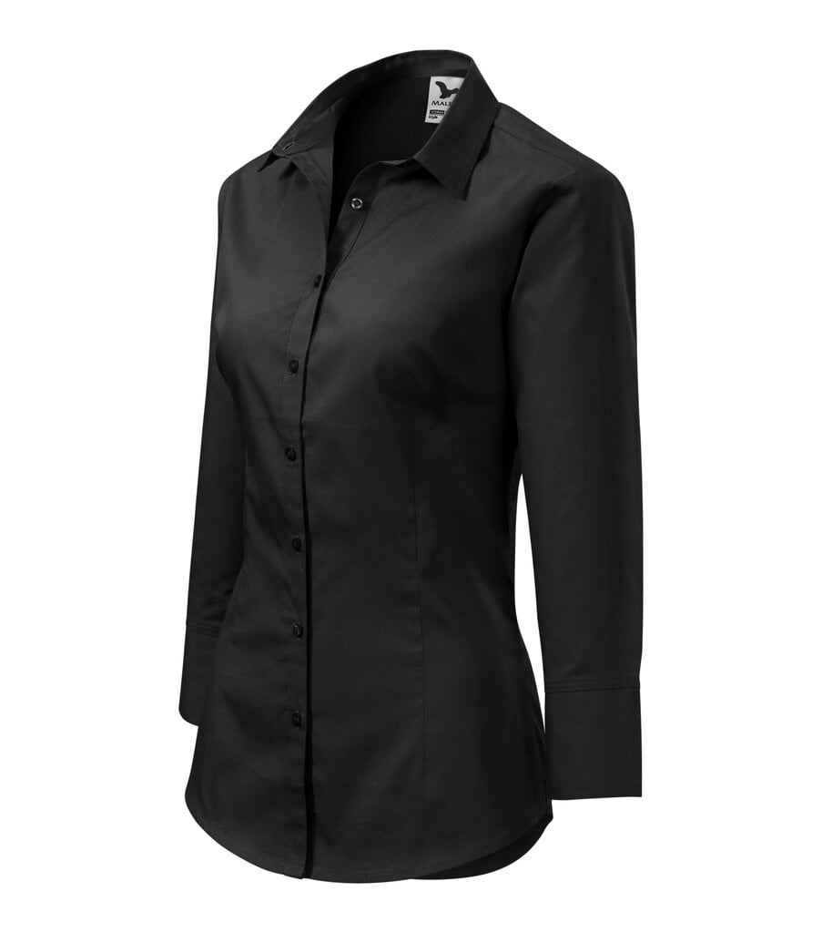 Marškiniai moterims Malfini Style, juodi цена и информация | Palaidinės, marškiniai moterims | pigu.lt