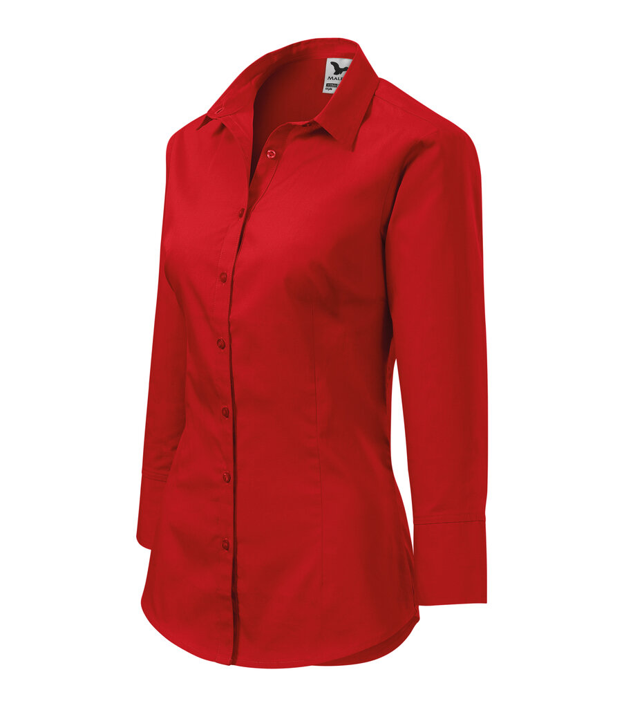 Marškiniai moterims Malfini Style, raudoni цена и информация | Palaidinės, marškiniai moterims | pigu.lt