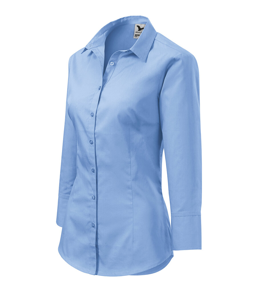 Marškiniai moterims Malfini Style, mėlyni kaina ir informacija | Palaidinės, marškiniai moterims | pigu.lt