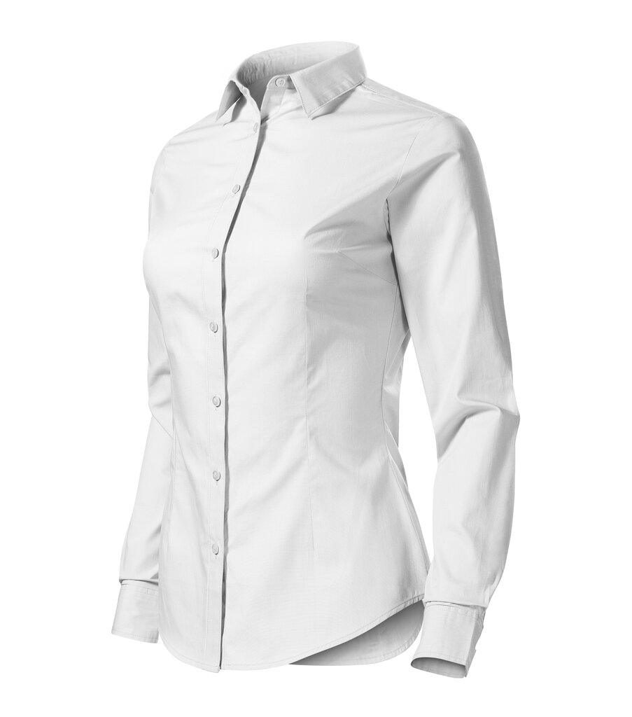 Marškiniai moterims Malfini Style Ls, balti kaina ir informacija | Palaidinės, marškiniai moterims | pigu.lt