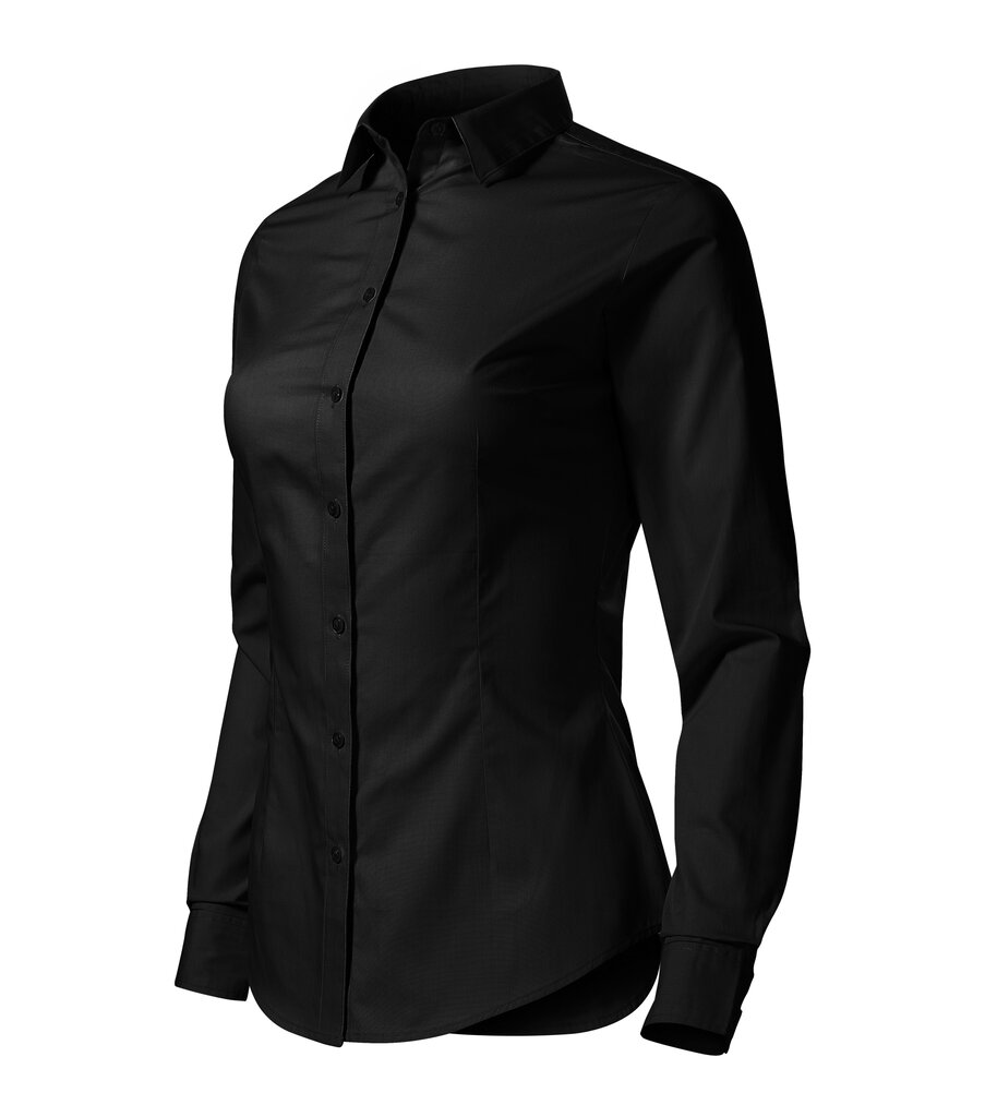 Marškiniai moterims Malfini Style Ls, juodi kaina ir informacija | Palaidinės, marškiniai moterims | pigu.lt