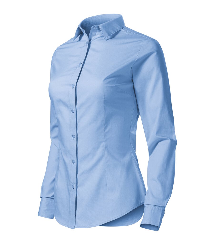 Marškiniai moterims Malfini Style Ls, mėlyni цена и информация | Palaidinės, marškiniai moterims | pigu.lt