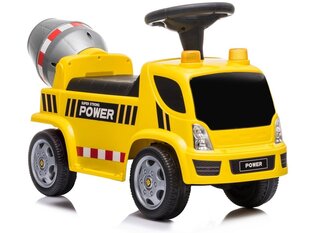 Baterijomis varomas cemento maišytuvo žaislinis sunkvežimis Lean Toys, geltonas kaina ir informacija | Žaislai kūdikiams | pigu.lt