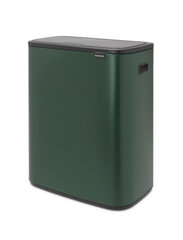 Brabantia корзина для мусора Bo Touch Bin, 2x30 л, зеленая цена и информация | Мусорные баки | pigu.lt