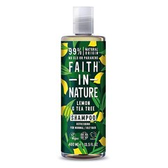 Šampūnas Faith in Nature su citrinomis ir arbatmedžiu, 400ml kaina ir informacija | Šampūnai | pigu.lt
