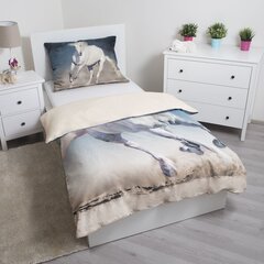 Комплект постельного белья Horse 140 x 200 см + наволочка 70 x 90 см цена и информация | Постельное белье | pigu.lt