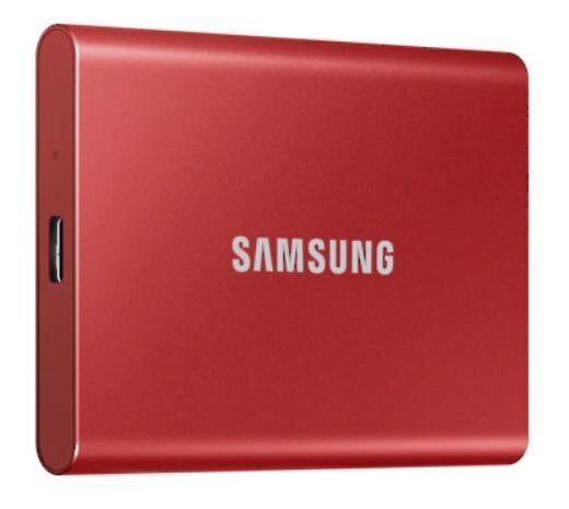 SAMSUNG T7 1TB USB 3.2 Rašymo greitis 1000 Mb / s Skaitymo greitis 1050 Mb / s MU-PC1T0R / WW kaina ir informacija | Išoriniai kietieji diskai (SSD, HDD) | pigu.lt