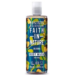 Kūno prausiklis Faith In Nature Jojoba Body Wash, 400 ml kaina ir informacija | Dušo želė, aliejai | pigu.lt