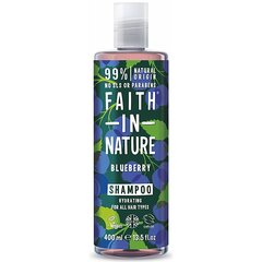 Drėkinamasis šampūnas Faith in Nature Blueberry 400 ml kaina ir informacija | Šampūnai | pigu.lt