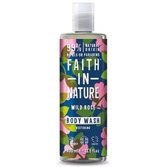 Dušo želė Faith In Nature Wild Rose Body Wash, 400 ml kaina ir informacija | Dušo želė, aliejai | pigu.lt