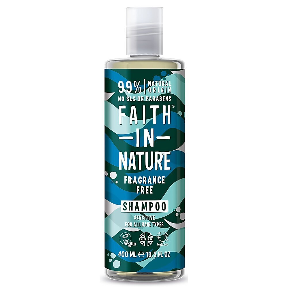 Šampūnas Faith in Nature be kvepalų 400 ml kaina ir informacija | Šampūnai | pigu.lt
