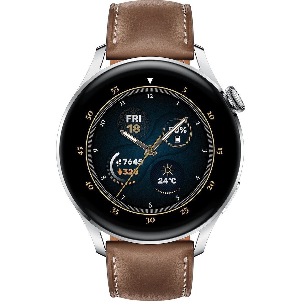 Huawei Watch 3 Classic Cocoa Brown Leather kaina ir informacija | Išmanieji laikrodžiai (smartwatch) | pigu.lt