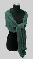 Льняной шарф, зеленый цена и информация | Женские шарфы, платки | pigu.lt