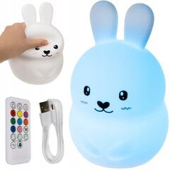 Светодиодная прикроватная лампа для детей, Rabbit RGB + Remote цена и информация | Детские светильники | pigu.lt