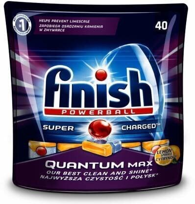 Finish Powerball Super Quantum Max tabletės indaplovėms Lemon sparkle, 40 vnt. kaina ir informacija | Indų plovimo priemonės | pigu.lt
