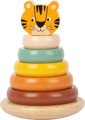 Сборная пирамида Тигр Small foot цена и информация | Игрушки для малышей | pigu.lt