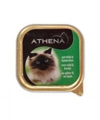 Консервы с кроликом Athena Cat, 100 г - 20 шт. цена и информация | Консервы для кошек | pigu.lt