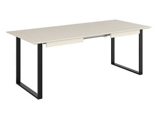 Išskleidžiamas stalas BRW Vario Fusion 140 NMPK, šviesiai pilkas/juodas kaina ir informacija | Virtuvės ir valgomojo stalai, staliukai | pigu.lt