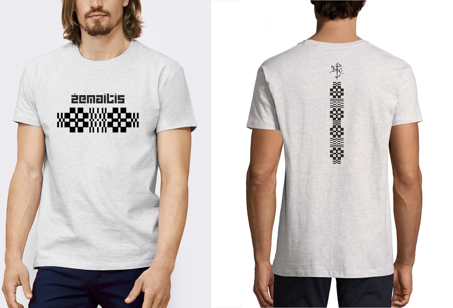 Vyriški marškinėliai Žemaitis, pilkos spalvos kaina ir informacija | Vyriški marškinėliai | pigu.lt