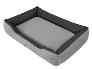 Hobbydog двусторонний лежак Double Light Grey/Graphite, XL, 84x65 см цена и информация | Лежаки, домики | pigu.lt