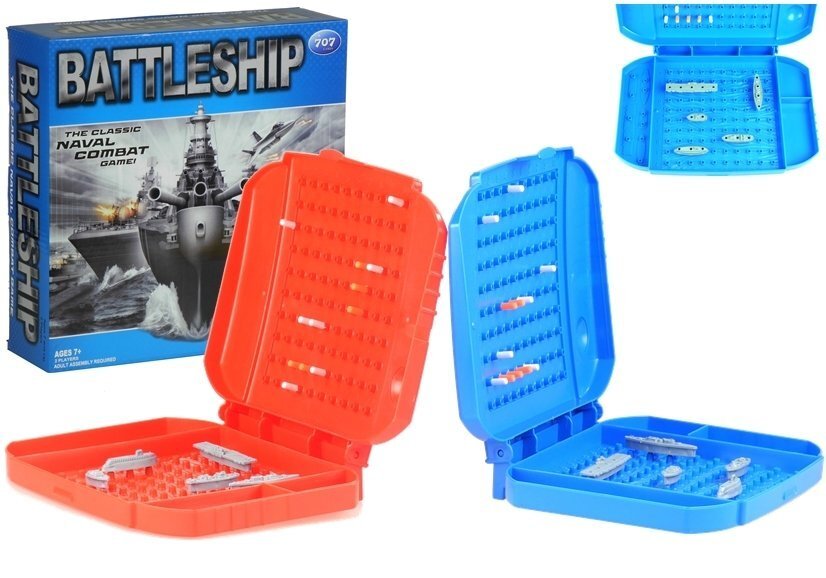 Strateginis žaidimas "Laivų mūšis" su 2 lagaminėliais цена и информация | Stalo žaidimai, galvosūkiai | pigu.lt