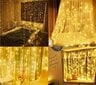 Girlianda-užuolaida 600 LED 6x3 m, šilta balta kaina ir informacija | Girliandos | pigu.lt