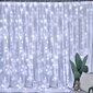 Girlianda-užuolaida, 600 LED 6x3 m, šalta balta kaina ir informacija | Girliandos | pigu.lt