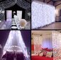 Girlianda-užuolaida, 600 LED 6x3 m, šalta balta цена и информация | Girliandos | pigu.lt