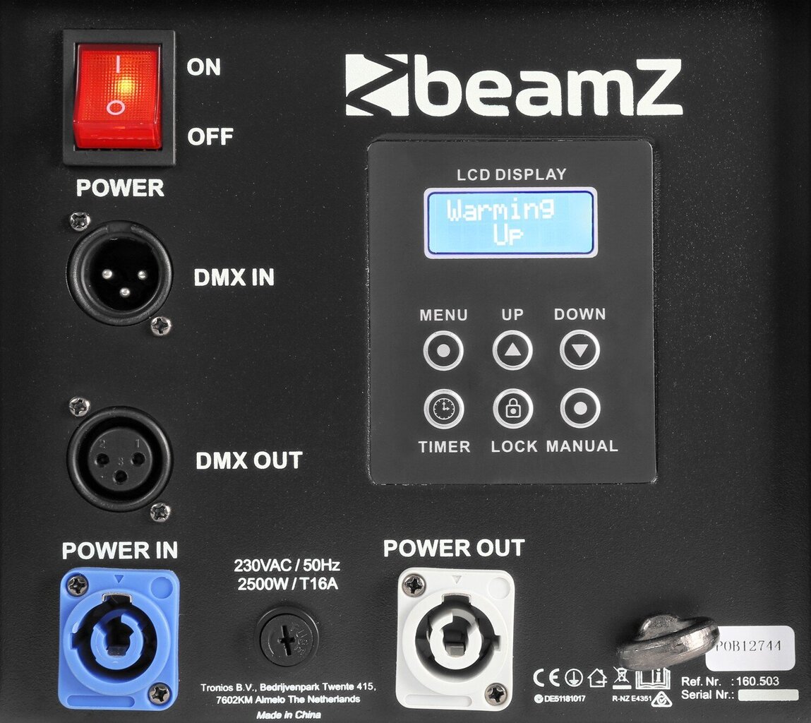 Dūmų mašina BeamZ S2500 DMX LED 24x 10W 4-in-1 kaina ir informacija | Dekoracijos šventėms | pigu.lt