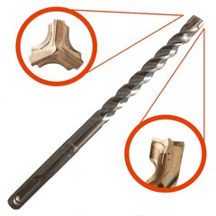 Trigubas grąžtas Specialist+ Armature 6/200 x 260 mm kaina ir informacija | Mechaniniai įrankiai | pigu.lt