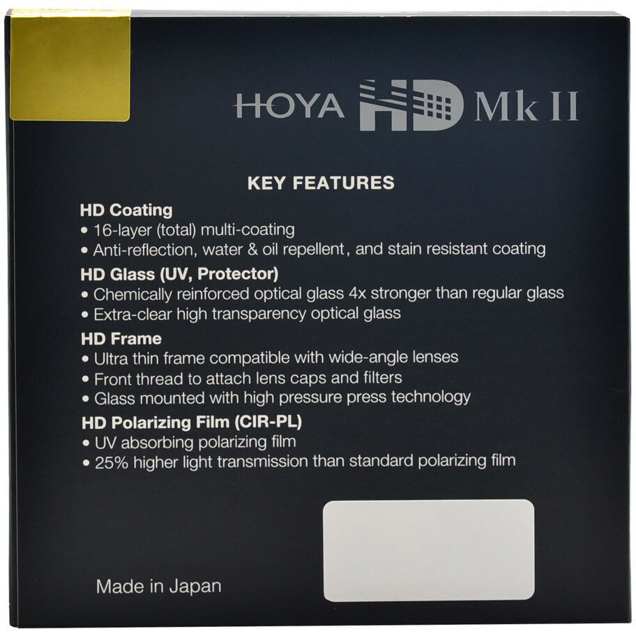 Poliarizuojantis filtras Hoya HD Mk II, 77mm kaina ir informacija | Filtrai objektyvams | pigu.lt