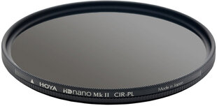Hoya фильтр круговой поляризации HD Nano Mk II 82 мм цена и информация | Фильтры для объективов | pigu.lt