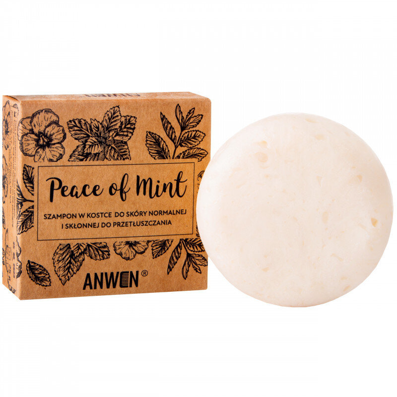 Šampūnas normaliai ir riebiai odai Anwen Peace of Mint, 75g kaina ir informacija | Šampūnai | pigu.lt
