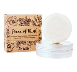 Šampūnas normaliai ir riebiai odai Anwen Peace of Mint, 75g + skardinė kaina ir informacija | Šampūnai | pigu.lt