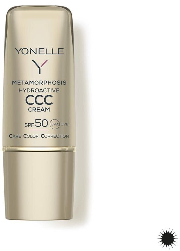 CCC kremas Yonelle Metamorphosis Hydroactive Cream SPF 50 Summer Sand, 30 ml цена и информация | Makiažo pagrindai, pudros | pigu.lt