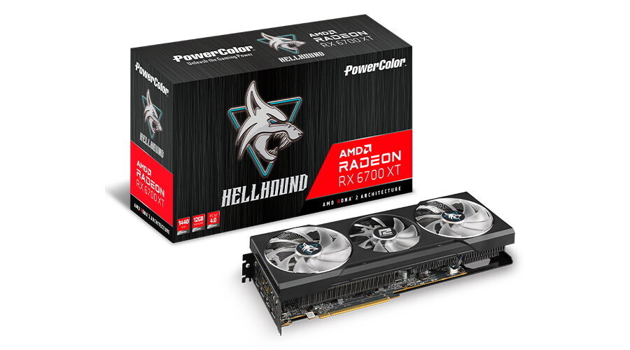 Powercolor RX 6700XT Hellhound 12GB kaina ir informacija | Vaizdo plokštės (GPU) | pigu.lt