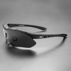 Sportiniai akiniai Wozinsky WSG-B01, juodi kaina ir informacija | Sportiniai akiniai | pigu.lt
