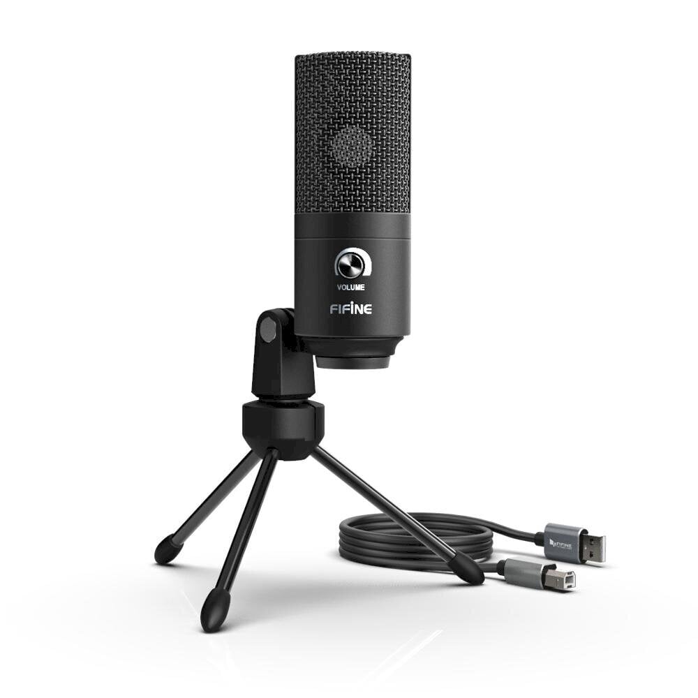 Mikrofonas Fifine K680, skirtas žaidimams / tinklalaidėms / srautams, + laikiklis, juodas цена и информация | Mikrofonai | pigu.lt